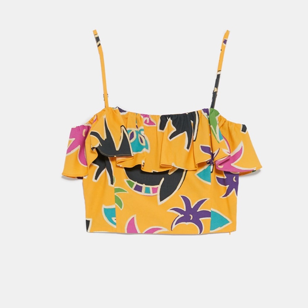 Printed Zara Crop Top